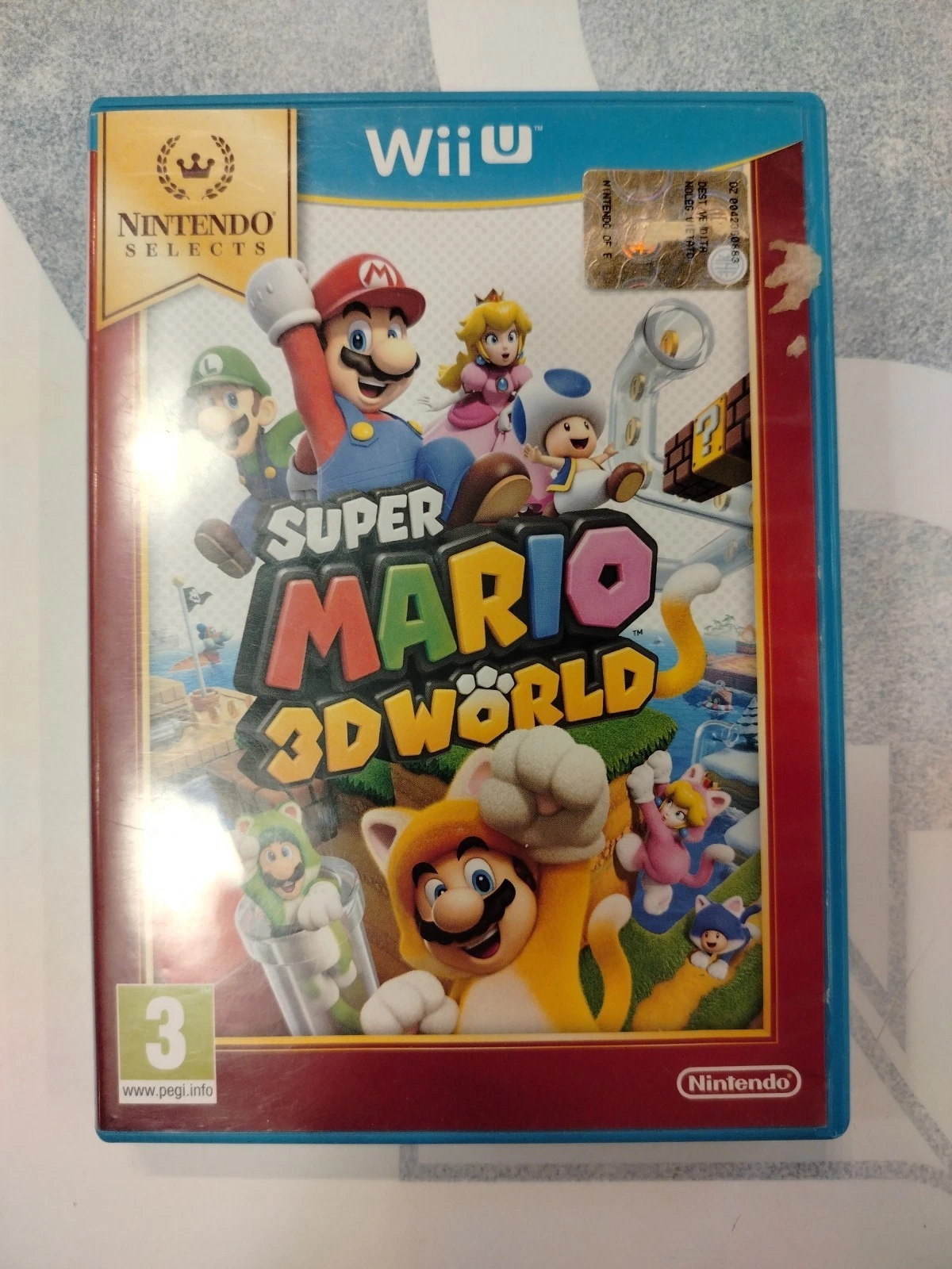 Super Mario 3D World Nintendo Selecrs Wii U Italiano PAL Triangolo Blu